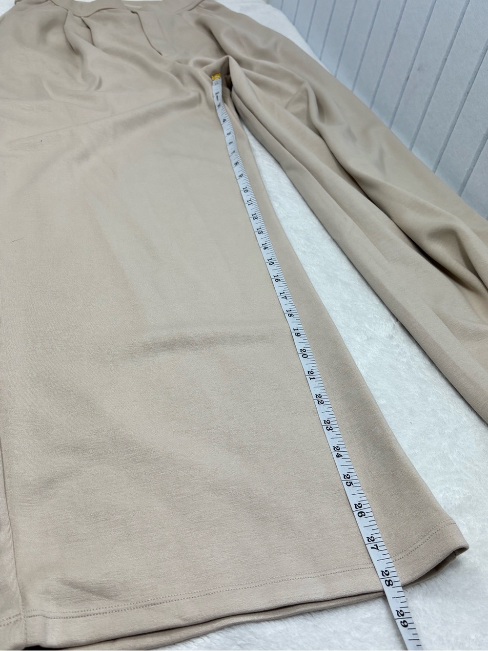 HALARA Wide Leg Cream High-Rise Pants size S - Picture 7 of 7
